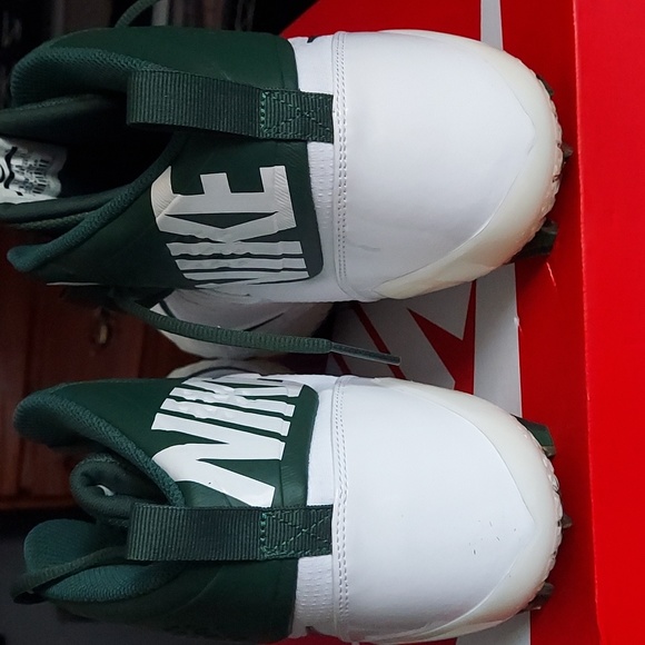 Mens Force Savage pro td cleet. Nike size 15 white/green - Picture 2 of 6